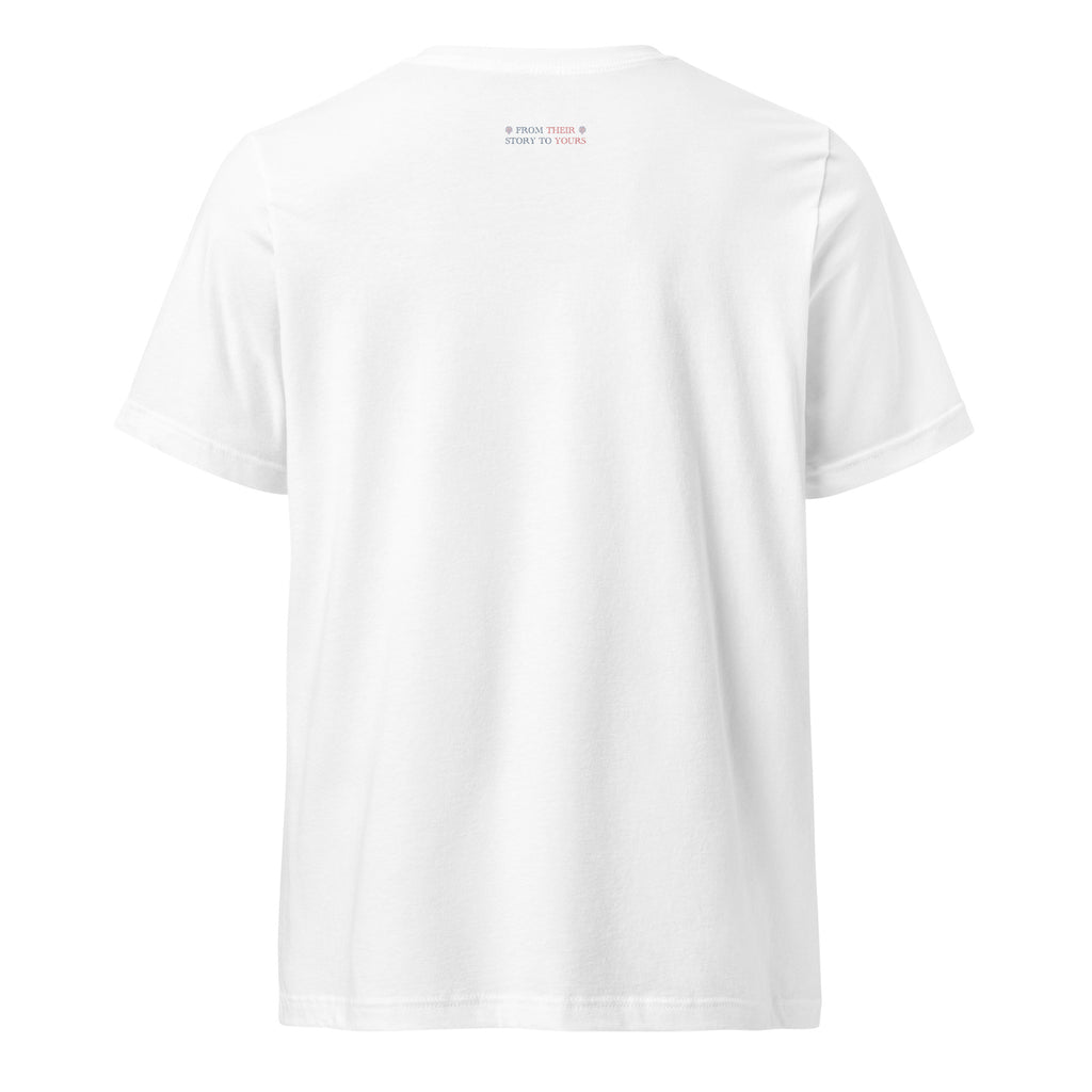 ‘Speak the Truth’ - Joseph |  Unisex Short Sleeve V-Neck T-Shirt | White