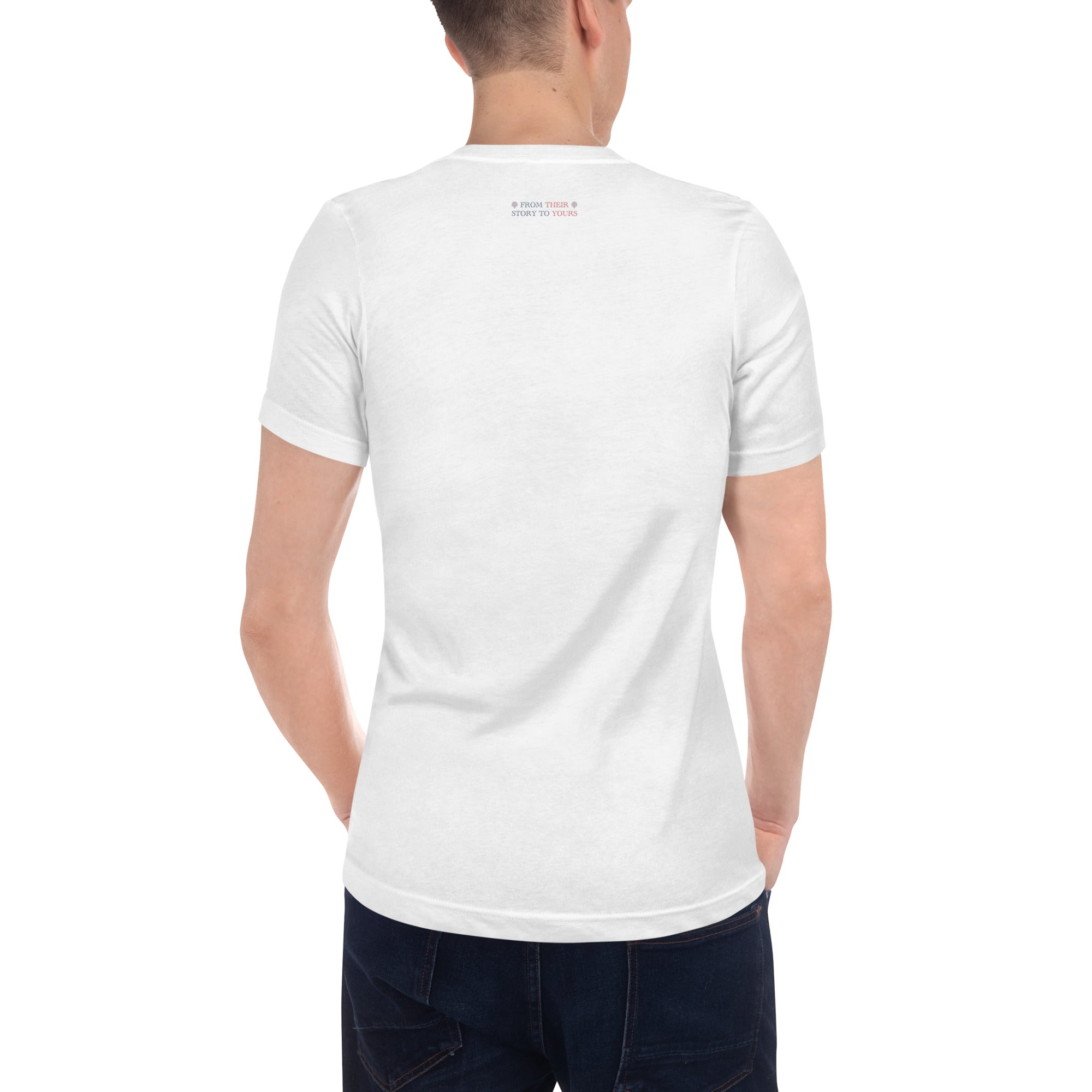 ‘JYSK TIK…You’re the Best of the Best’ - Anonymous | Unisex Short Sleeve V-Neck T-Shirt | White