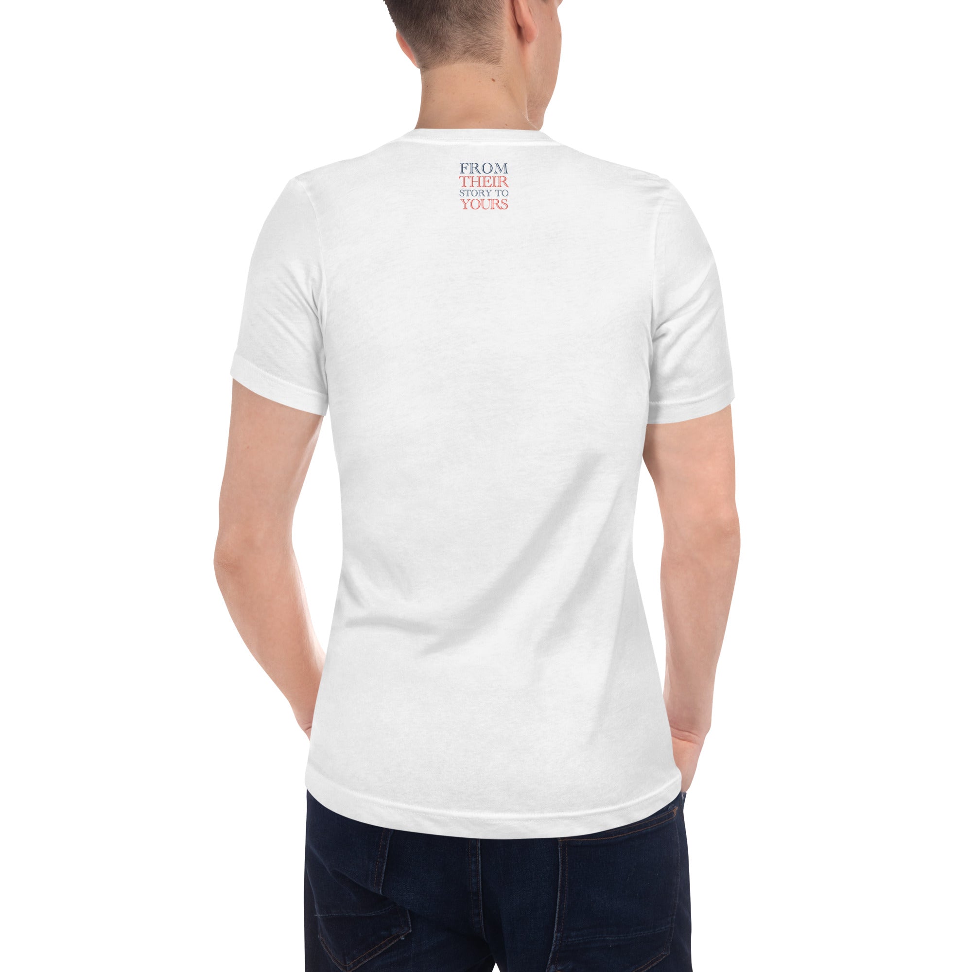 'Best of the Best' Unisex Short Sleeve V-Neck T-Shirt | White