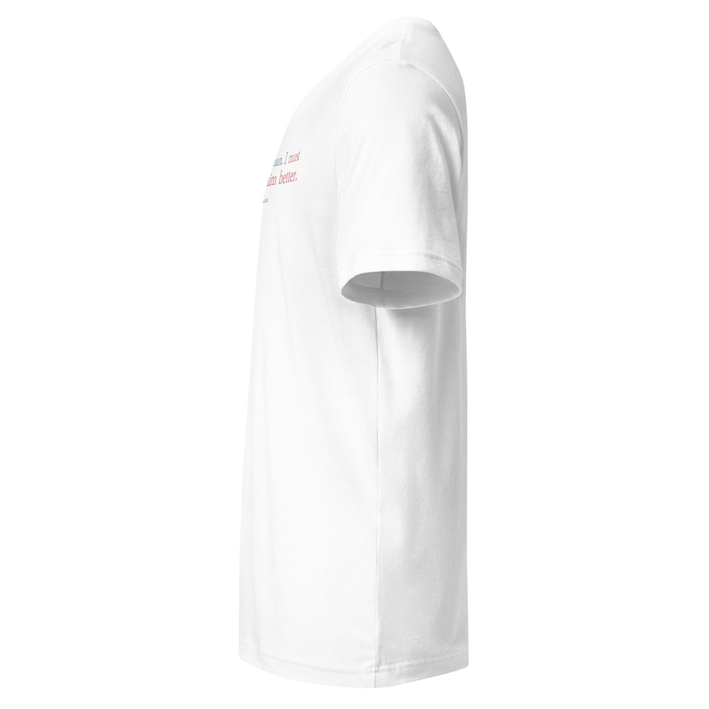 'Get to Know Him Better' - Lincoln | Unisex Short Sleeve V-Neck T-Shirt | White