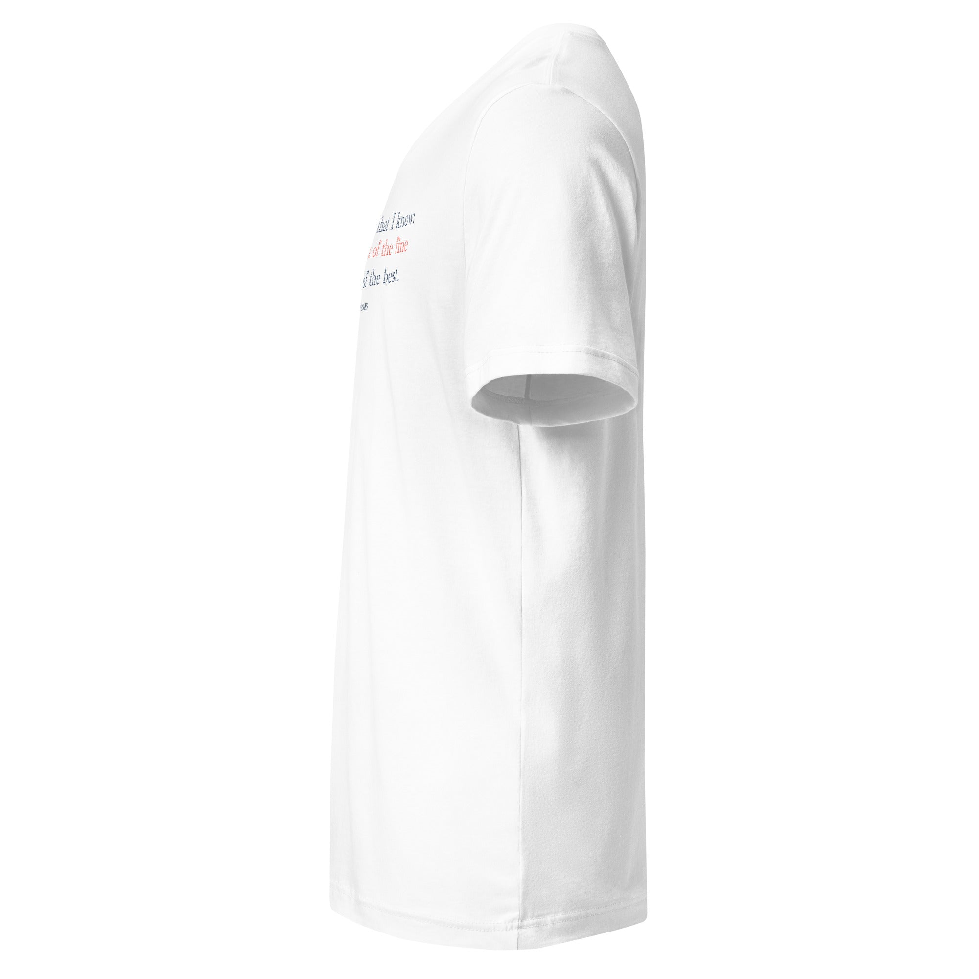 'Best of the Best' Unisex Short Sleeve V-Neck T-Shirt | White