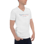 ‘Common Sense’ Unisex Short Sleeve V-Neck T-Shirt | White